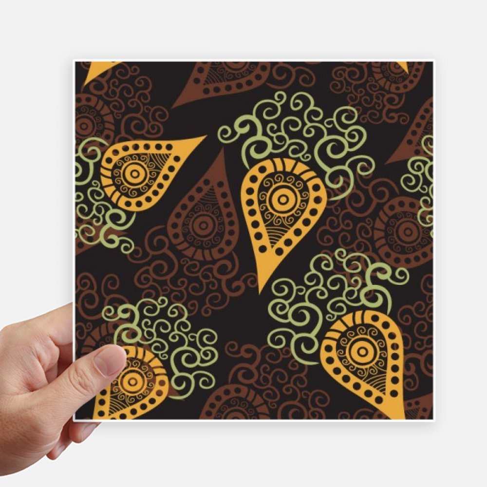 Decal carré de 20 cm motif radis multicolore pour mur et moto 4Pcs