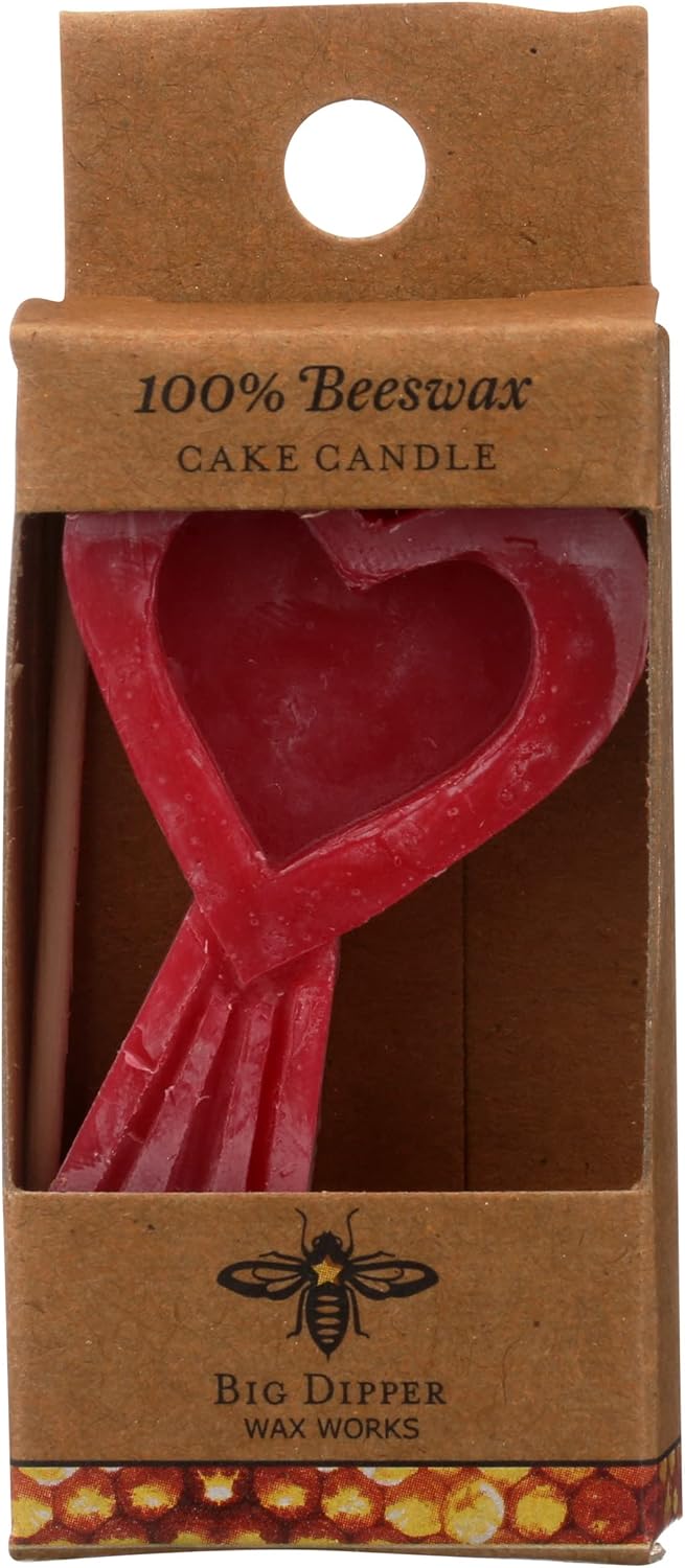 Big Dipper Wax Works Candles for Cake, Heart Candle