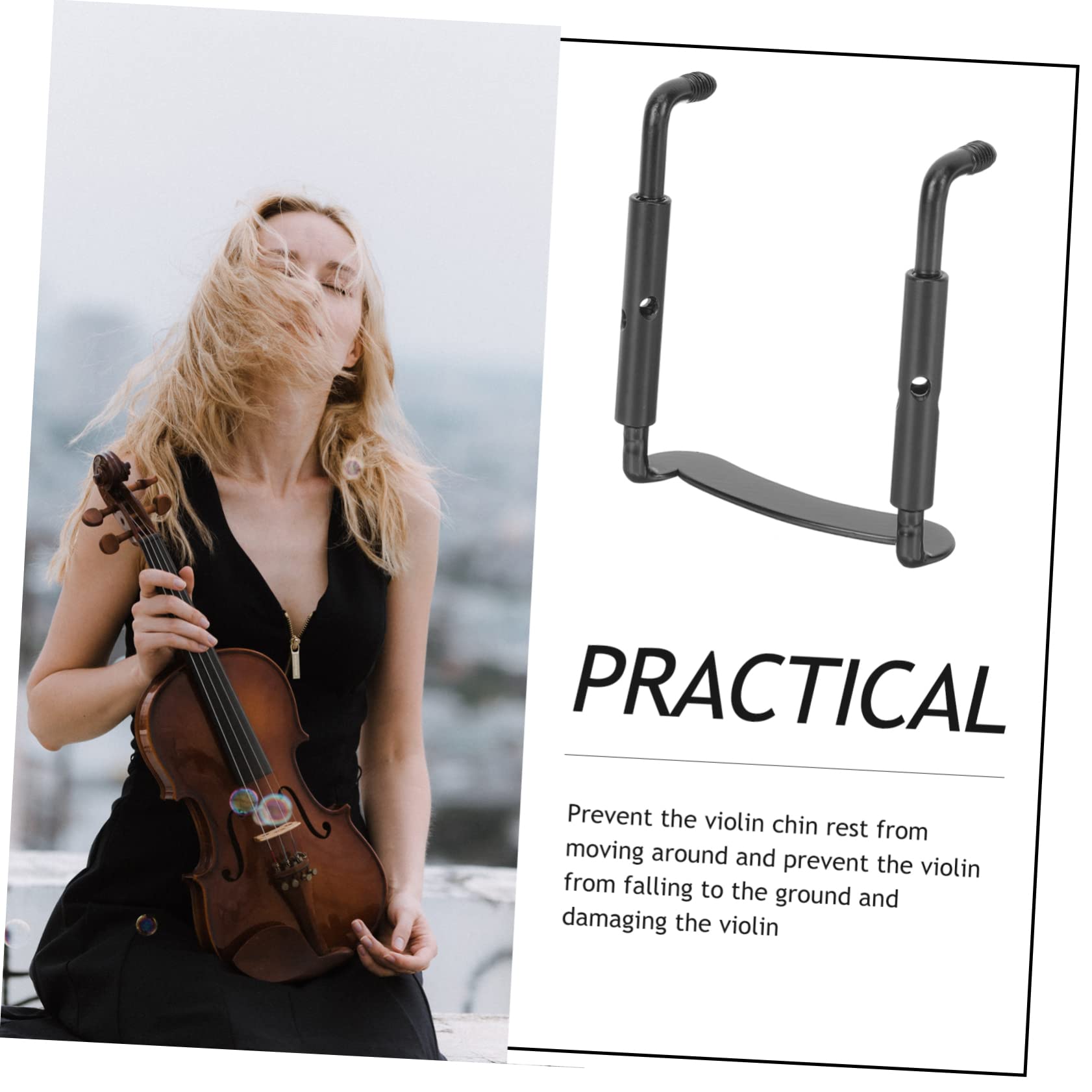 HANABASS Violin Chin Rest Screw Efficient Practical Replacement Part for Secure Violin Positioning for Daily Practice and Performance Durable Design
