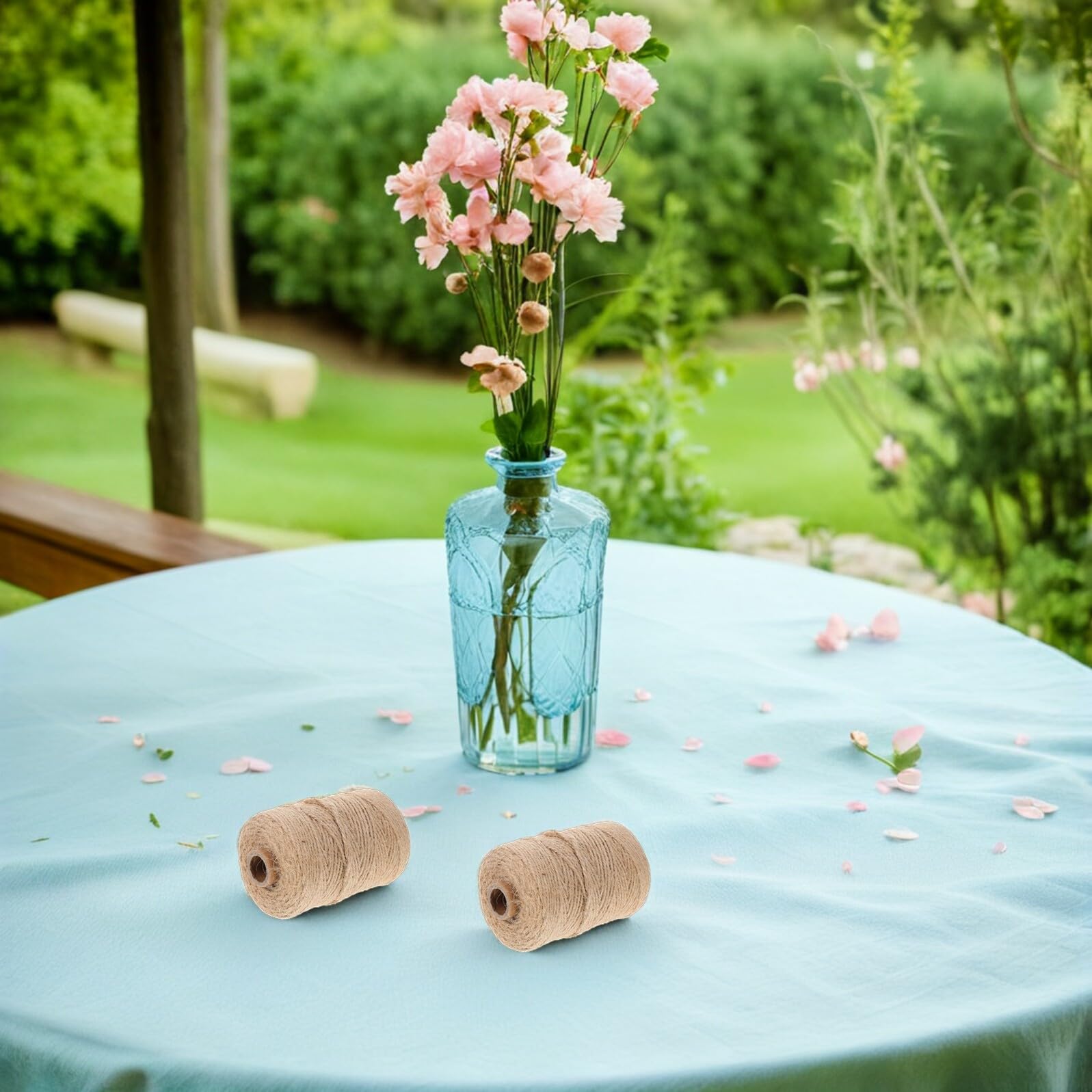 2 Corda in Juta Naturale da Spago Rustico per Giardinaggio Confezioni Regalo Decorazioni e Progetti Artigianali Filo per Legatura e Imballaggio Resistente