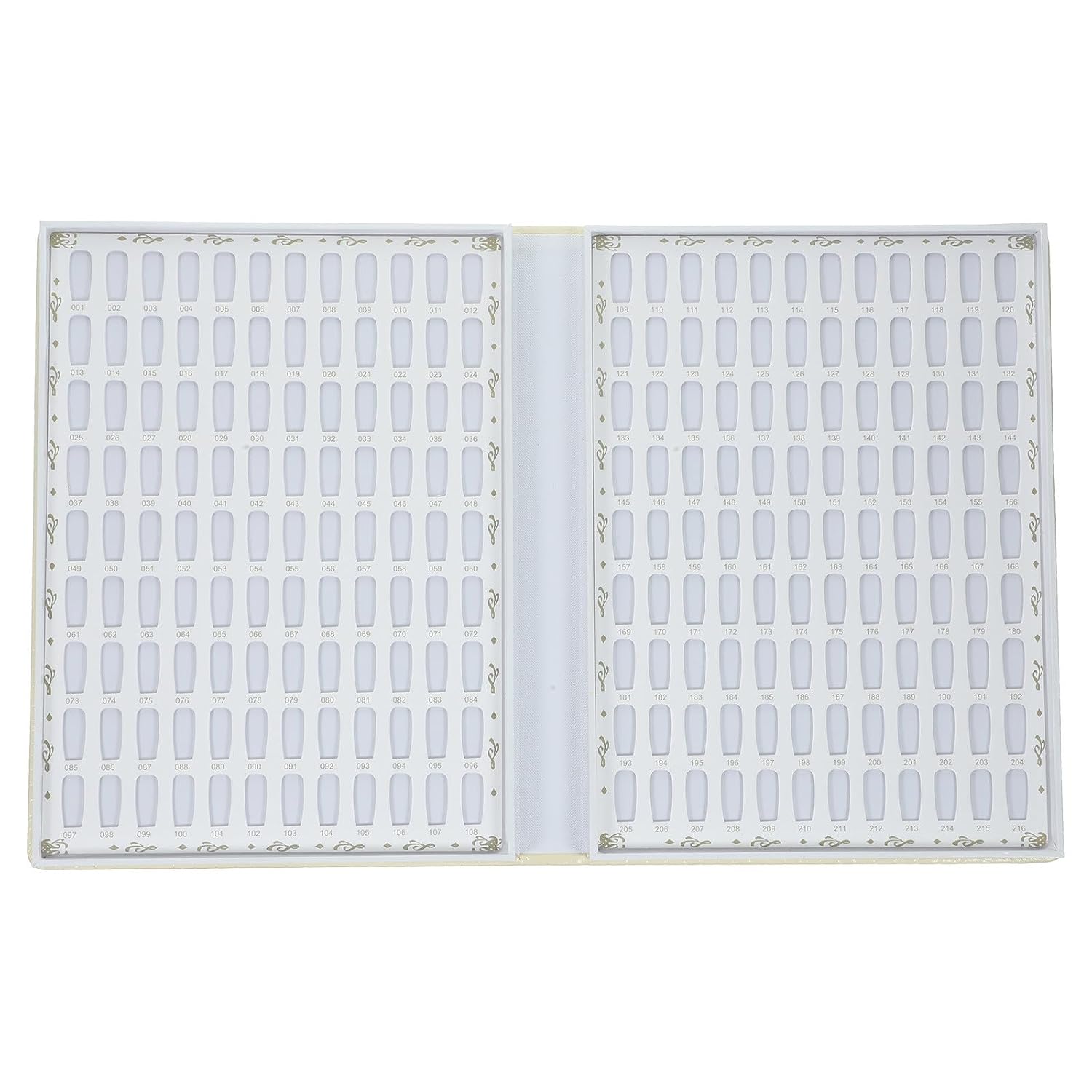 216 Color Nail Polish Card Display Book for Manicure