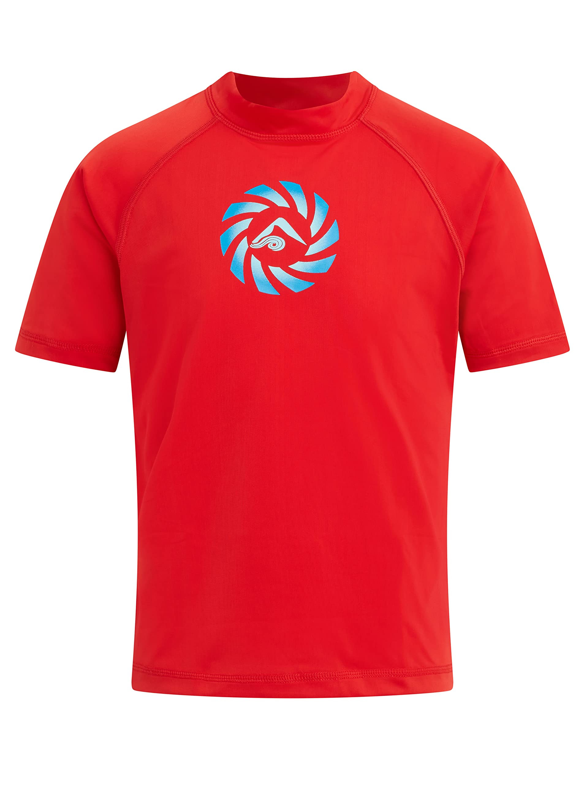 Kanu Surf Jungen Haywire UPF 50+ Sun Protective Rashguard Swim Rash-Guard-Shirt, Zipline Rot, 4 Jahre