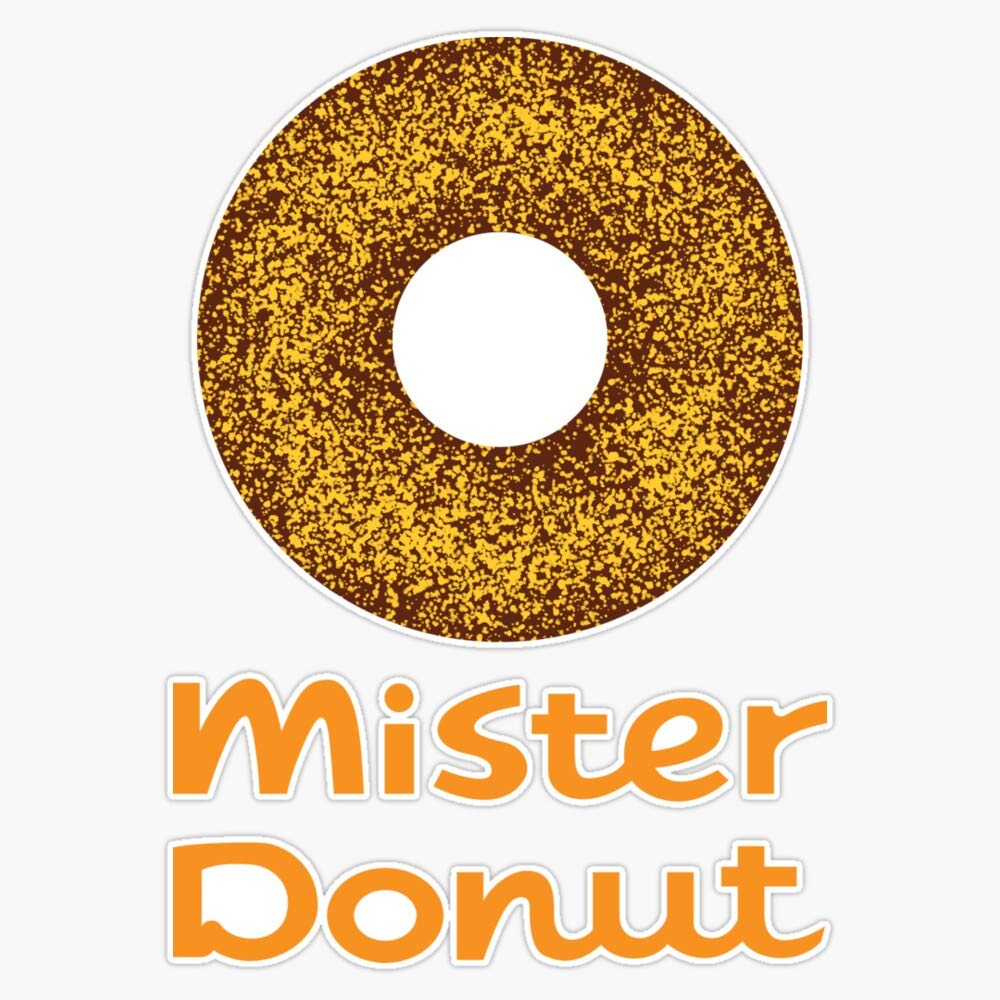 Mister Donut Design Sticker Vinyl Bumper Sticker Decal Waterproof 5"