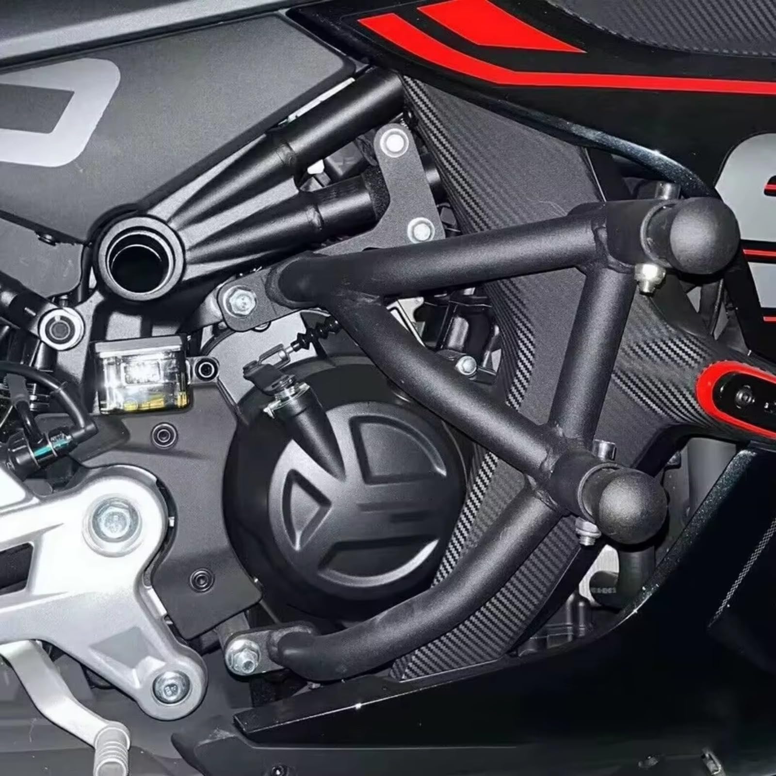 Paraurti Compatibile Con CfMoto Per 450Nk 2023-2025 Protezione Motore Doppia Per Protezione Paraurti Testa Molla Crash Bar