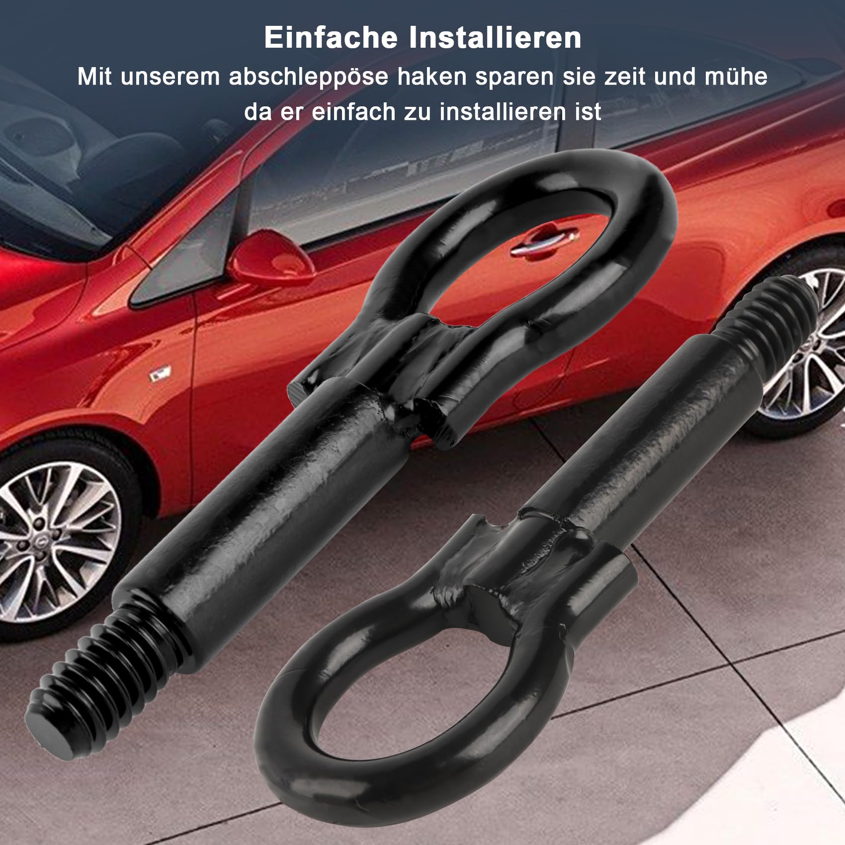 Gancio di traino 90507738 con occhiello di traino, gancio di traino, compatibile con Opel Zafira A B, Astra G H, Combo C, Corsa C D, Meriva A B, Vectra B C C C
