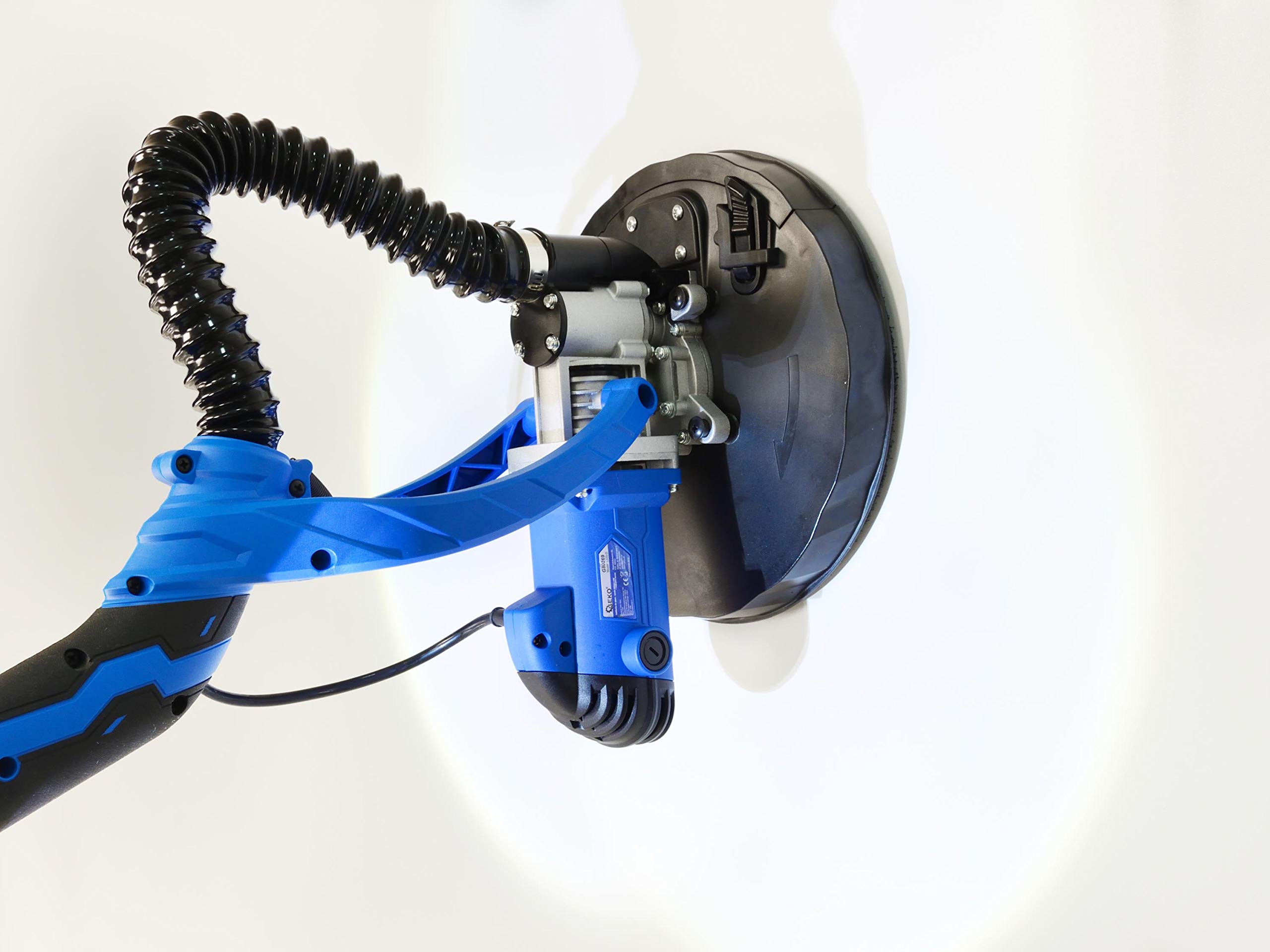 BSD Lijadora de Pared, Lijadora de Techo, Lijadora Telescópica 2 en 1, Lijadora Telescópica para Pared y Techo, Lijadora de Pared con Accesorios y 12 Papeles de Lija -710W, Ø 225mm, 800-1700 RPM