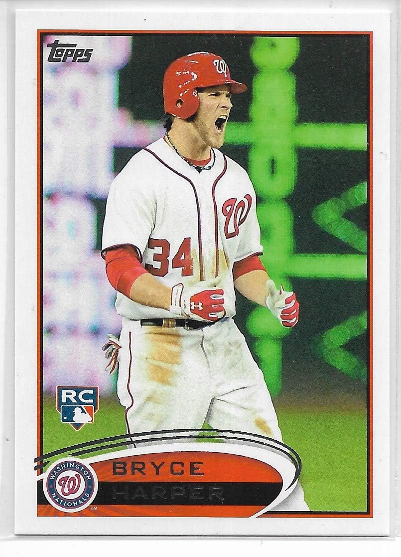 2012 Topps Baseball Bryce Harper Short Print Yelling Variation Rookie Card # 661