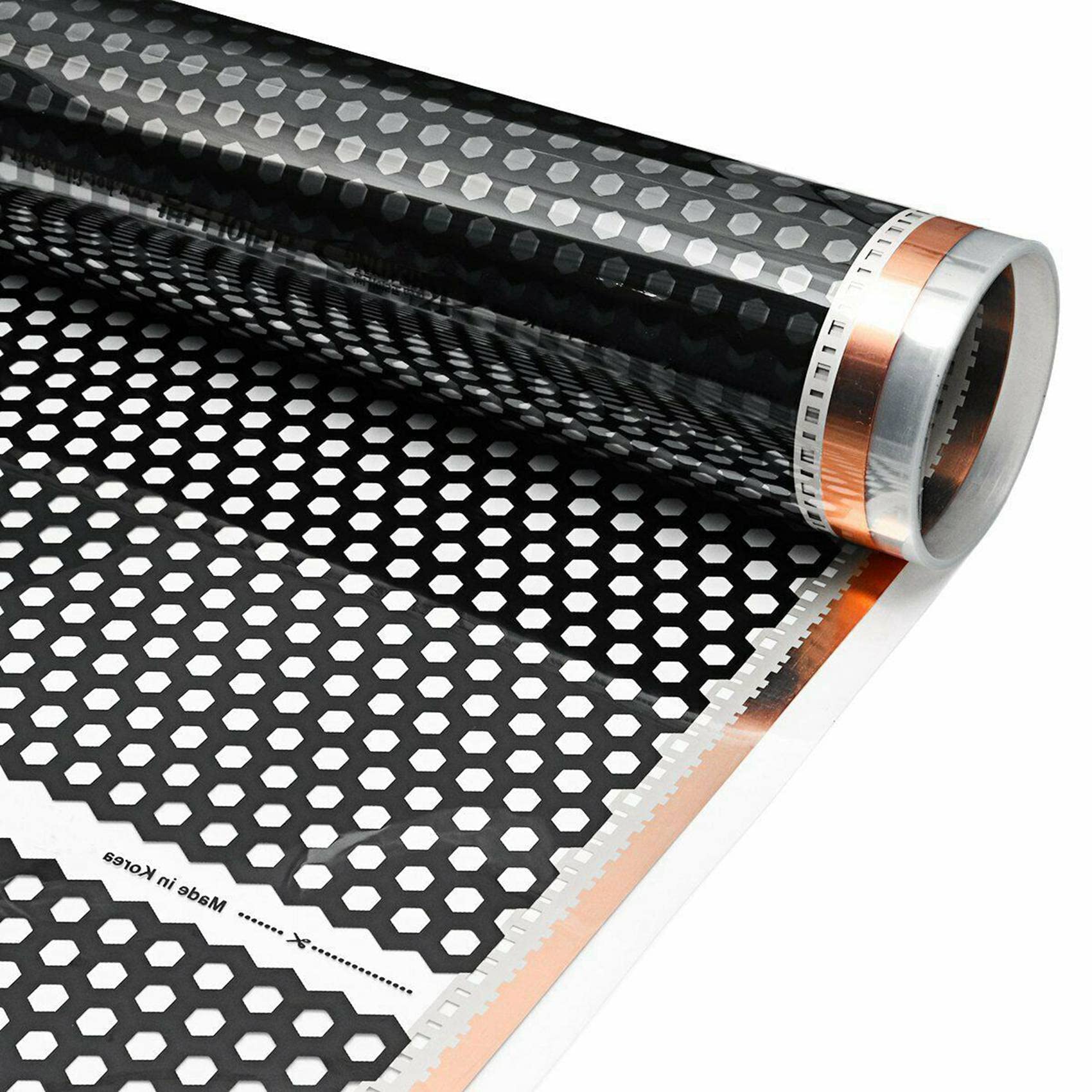 3 x pavimento riscaldato, 50 x 2 m, Honeycomb, riscaldamento elettrico a infrarossi, pavimento riscaldato, pellicola 220 V