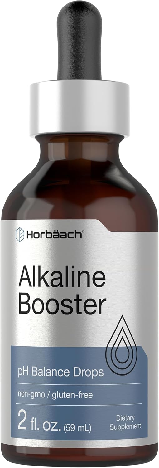 Horbaach Alkaline Water Drops | 2 fl oz | pH Balance Supplement | Booster with Minerals | Non-GMO & Gluten Free