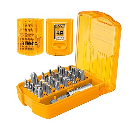INGCO 30 in 1 Interchangeble Multipurpose Mini Screwdriver Set Magnetic Slot Wrench Bits Repair Tools Kit Set Combination Screwdriver Set for Home Appliance,Electronics