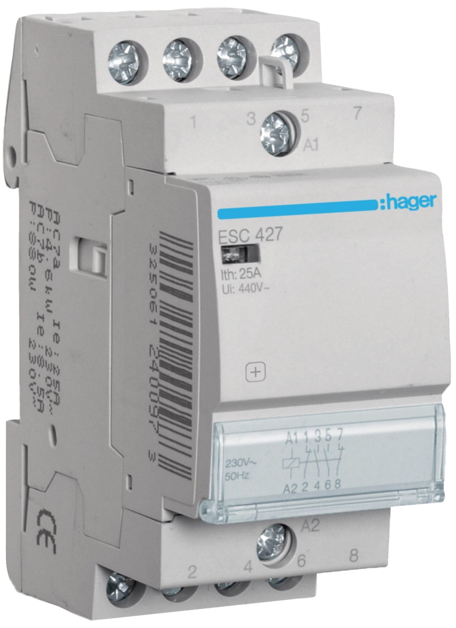 Modular contactor 25A 2NO 2NC 230V AC ESC427 /T2UK