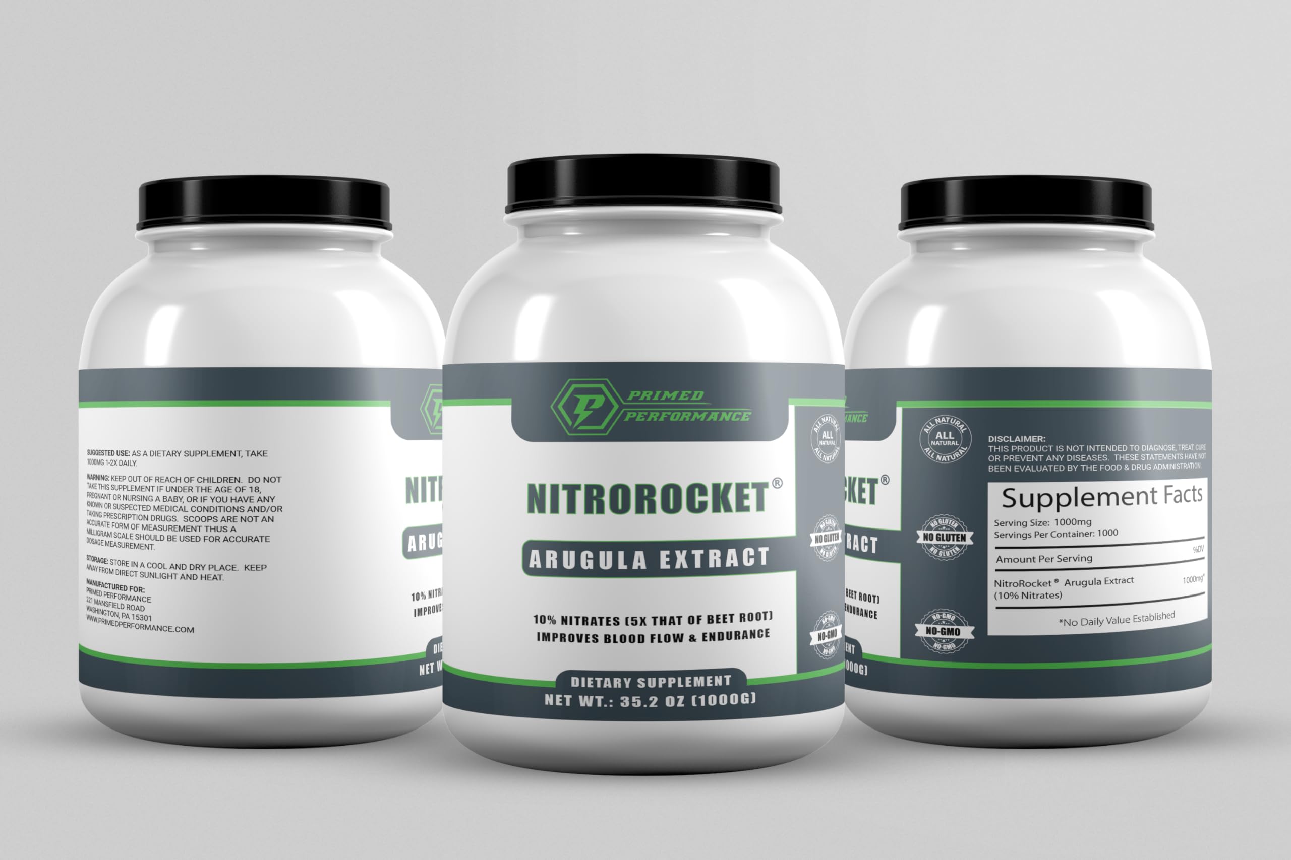 NitroRocket® Plant-Based Nitric Oxide Powder (200g) — Amazon image 8