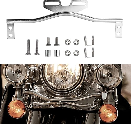 Barra de soporte de luz para motocicleta, punto de conducción, antiniebla, paso, luz de giro compatible con Dyna Super Glide Road Honda Suzuki