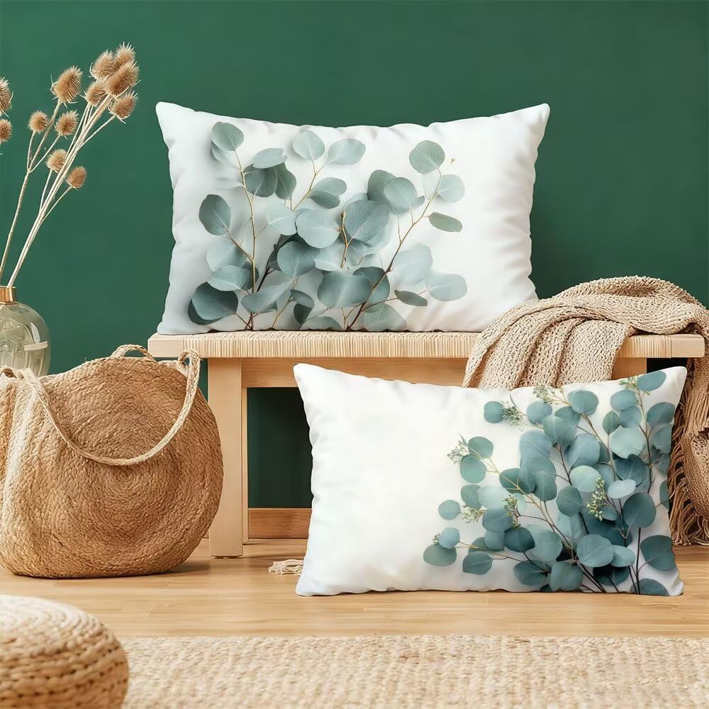 Taie d'oreiller 40x80cm housse de coussin rectangulaire vert velours pour décoration de maison