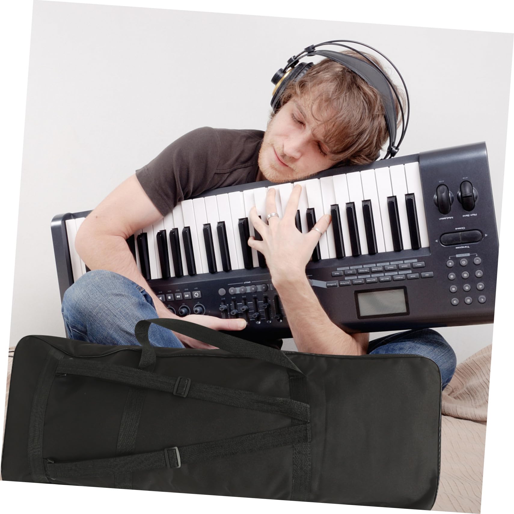 Borsa per Tastiera Elettronica 61 Tasti Oxford Nera