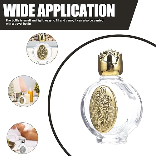 Miniatura 5 de Toddmomy Botella de agua bendita en relieve para niñas, accesorios para la casa de la decoración de la boda, contenedores de agua, botellas vacías,