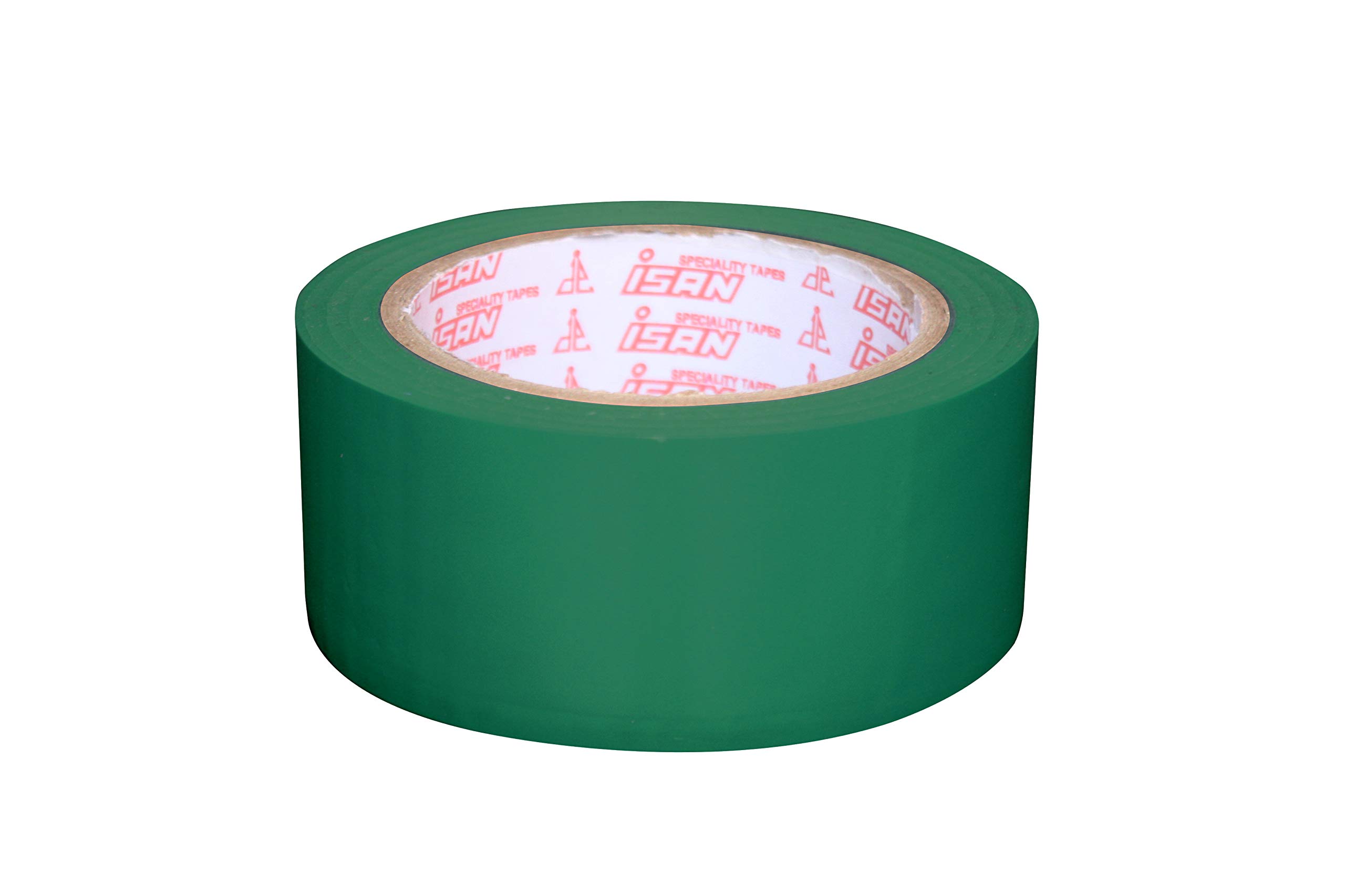 ISAN® GREEN Floor Marking Vinyl Tape 48mm (2" Approx) Width X 15Mtr Length Non-Abresive PVC Tape (1 Pc.)