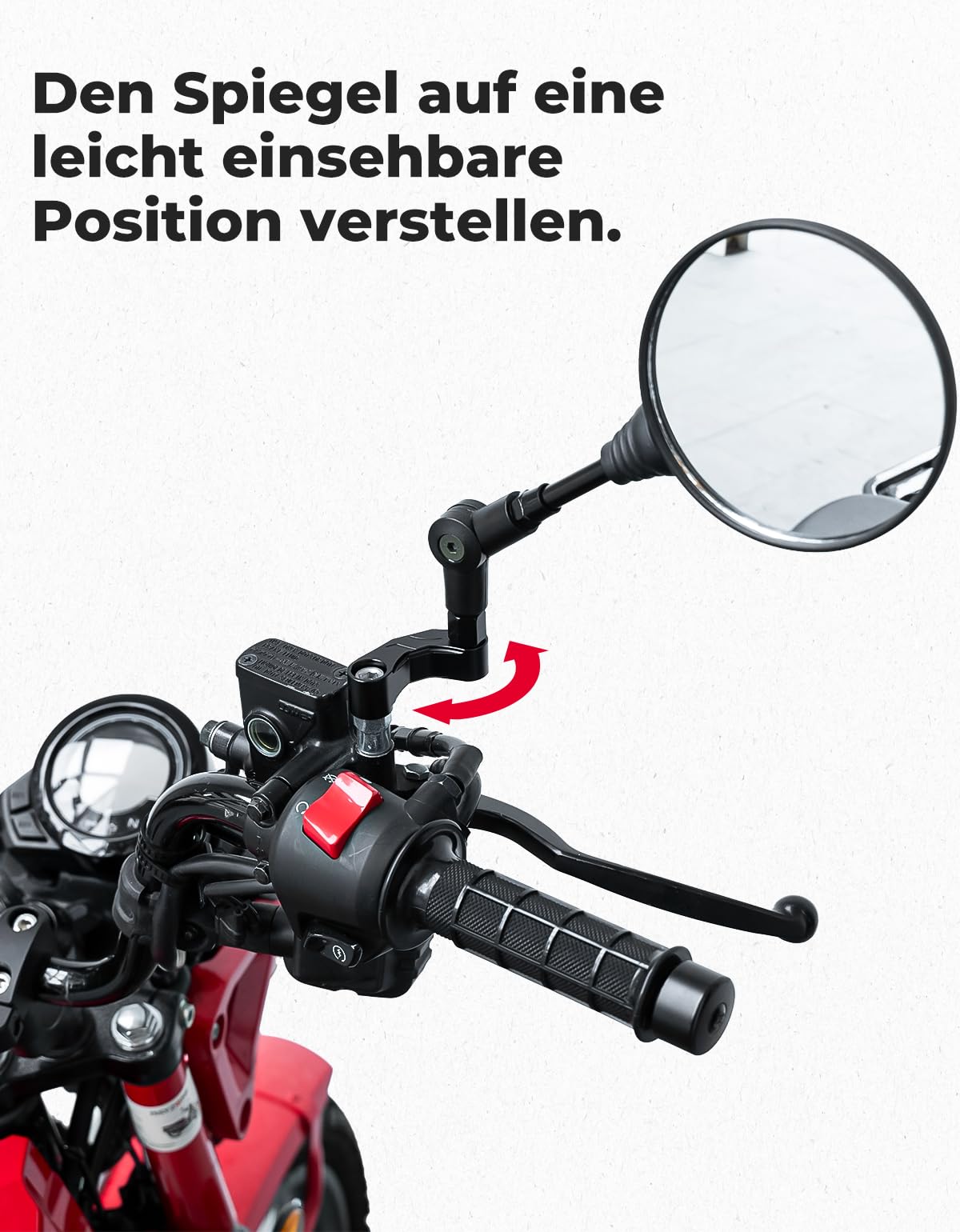 Przedłużenie lusterka motocyklowego M10 x 2 prawy gwint