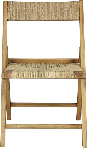 Miniatura 8 de JONATHAN Y FLD1002A-SET2 Silla plegable de mimbre de seagrass tejida en madera moderna costera de Kiawah, transicional, bohemia, clásica