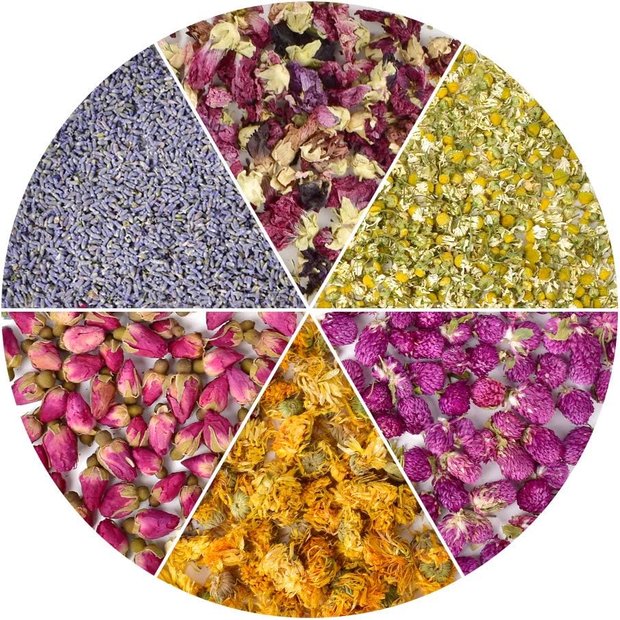 HAIOPS Dried Flowers Soap Making Scents Kits Rosebuds