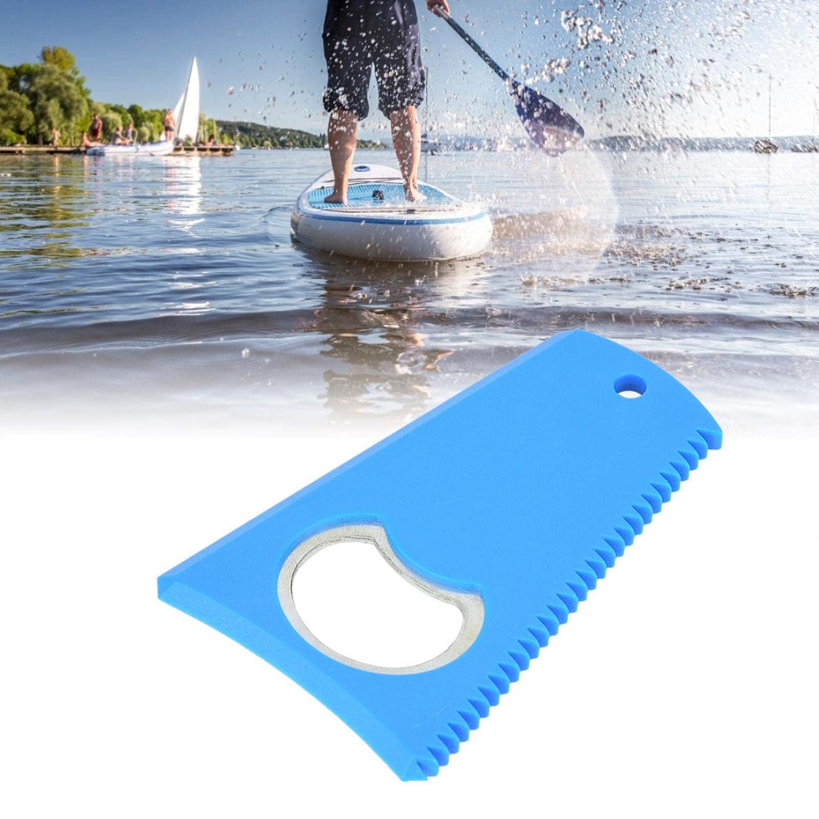 Alomejor Tabla de Surf Universal Cera Peine Tabla de Surf Removedor de Cera Longboard con Llavero Agujero Herramienta de Limpieza de Cera