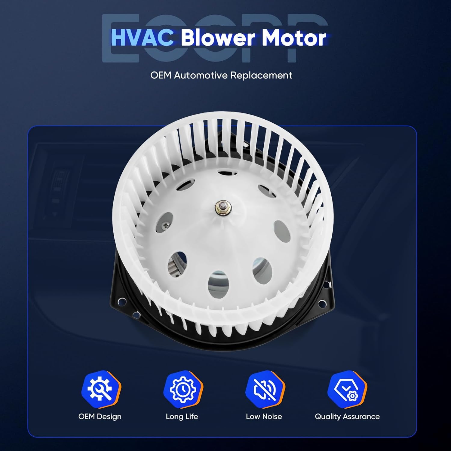 ECCPP 700193 HVAC Blower Motor Fit for 2007-2019 Nissan Altima Murano 350Z 370Z Quest, Infiniti G25 G35 G37 M35 M45 EX35 EX37 FX35 FX45 Q45 Q50 Q60 Air AC Blower Motor Replacement PM9316, 27225AM611