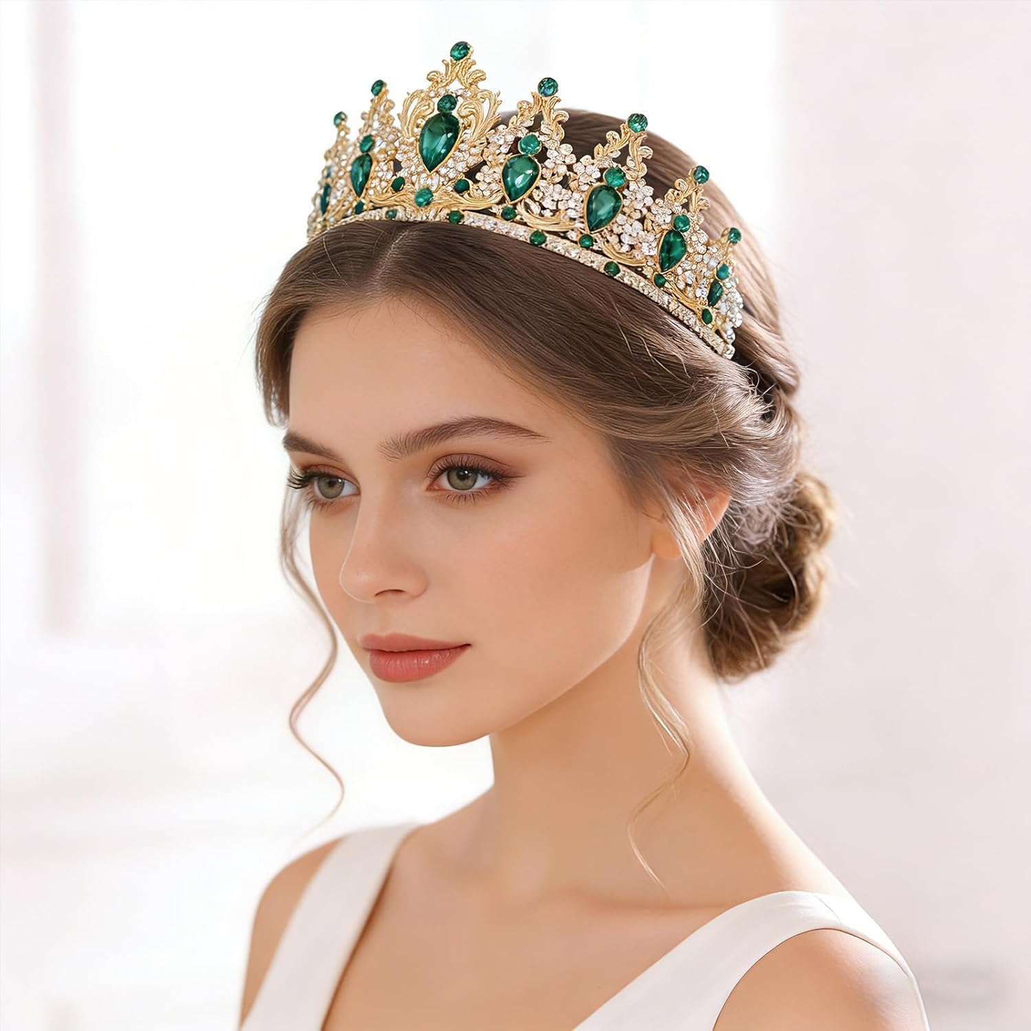 Tiaras Crown for Women, Queen Crown, Bridal for Tiaras Headband Wedding, Birthday Party Prom Princess Crystal Crowns Hair Accessories - Image 8