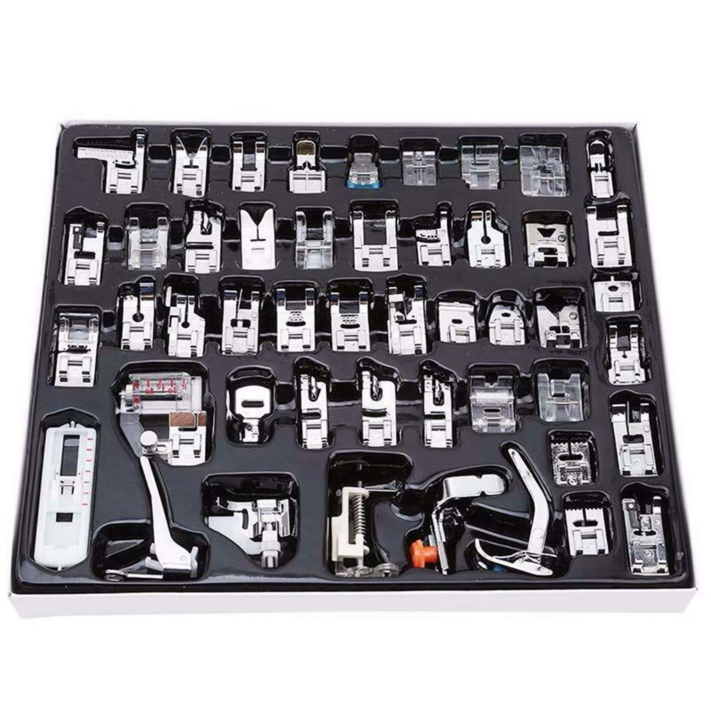 Lomsarsh 1 Foot Sewing Machine, 48pcs Sewing Machine Sewing Foot for Home use for Brother for Janome for Most Household Sewing Machines with Low Leg System