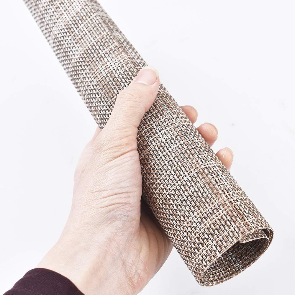 Newk Placemat, 8PCS Crossweave Vinyl Woven Table Mats, Insulation Washable PVC Table Mats Set - Linen : Home & Kitchen