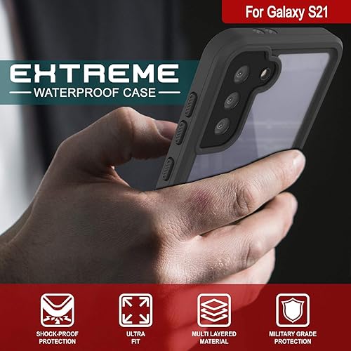 Miniatura 6 de Punkcase Funda impermeable para Galaxy S21 serie extrema ajuste ajustado certificado IP68 a prueba de golpes a prueba de suciedad a prueba de nieve