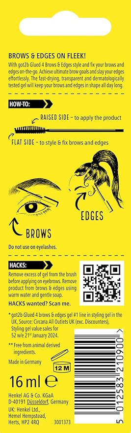 Gel para cejas y contornos got2b Glued 16 ml miniatura 4