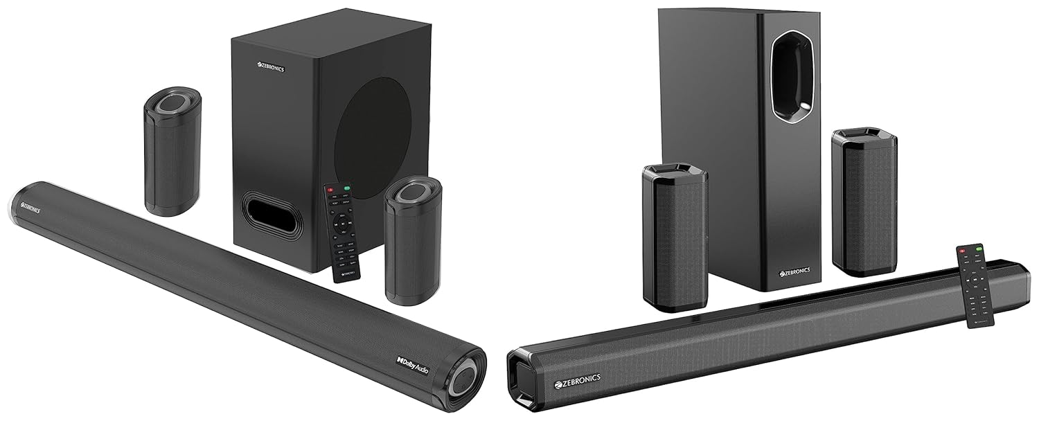 ZEBRONICS ZebJuke BAR 9500WS PRO Dolby 5.1 soundbar with Wireless