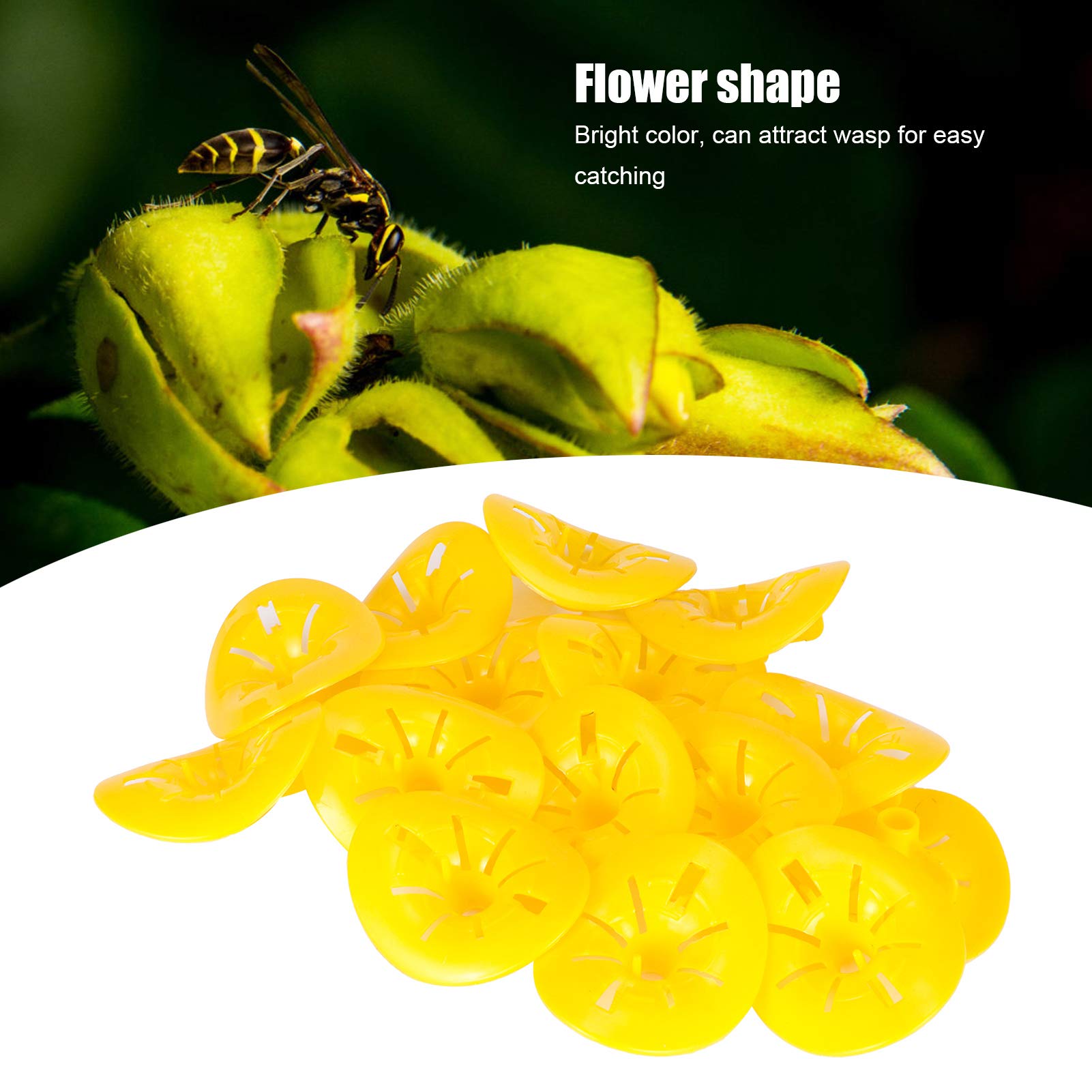 Trampa Para Avispas, Trampas Para Avispas Reutilizables Trampa Para Avispas Hornet 30 Piezas Trampas Para Abejas En Forma De Flor Reutilizable Colector De Abejas Embudo Herramientas De Accesorios De A