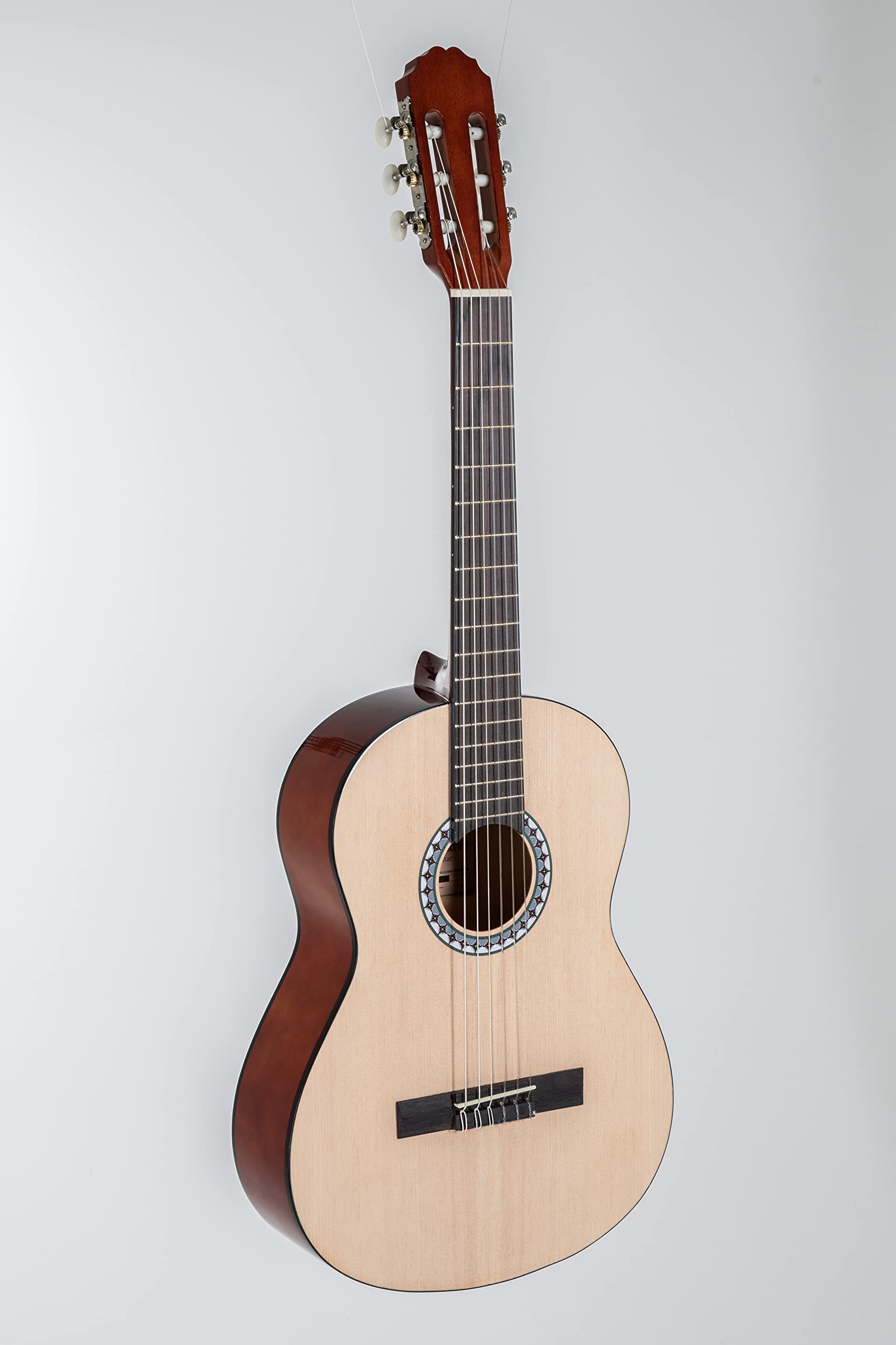 GEWA chitarra da concerto Basic Plus, chitarra classica, tavola in abete, corpo in tiglio, 3/4, naturale