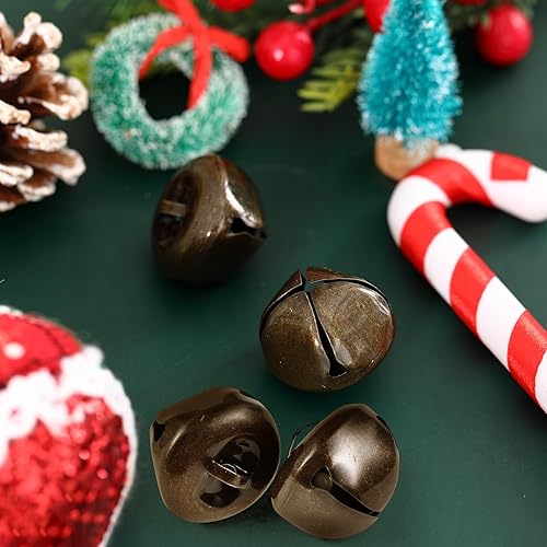 Miniatura 3 de Cascabeles para manualidades, 300 campanas de Navidad a granel para decoración, decoración del hogar (dorado, 0.5 pulgadas)
