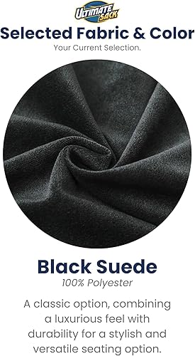 Miniatura 2 de ULTIMATE SACK 3000 Silla Puf de 3 Pies, Funda de Gamuza Negra – Tumbona de Espuma de Gran Tamaño, Asiento de Suelo, Sofá Pequeño o Sofá Cama para