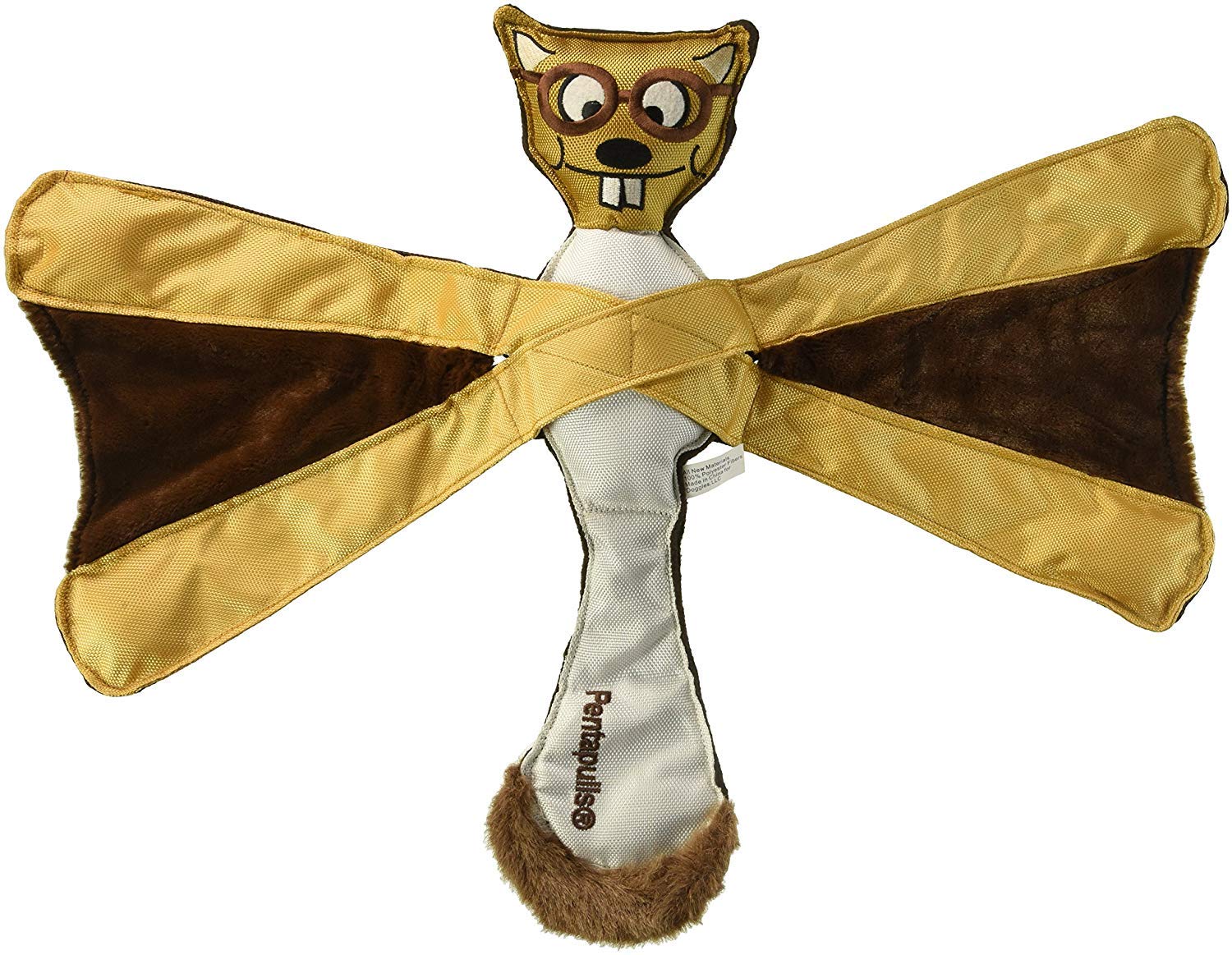 Doggles TYPESQ16 Pentapulls Flying Squirrel Juguete para Perro, 28 cm