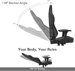 Gaming Chair - High Back Ergonomic Computer Chair with Lumbar Support, Video Game Chair-4D Adjustable Armrests,170° Reclining & 320lb Capacity,Game Chair for Home
