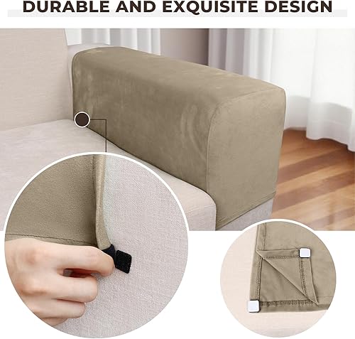 Vista 109 de Funda para Sofá de Terciopelo Elástico Funda de Cojín de Sofá 1 Pieza - Funda Elástica Lavable para Asiento o Respaldo, Fundas de Asiento para Sofás