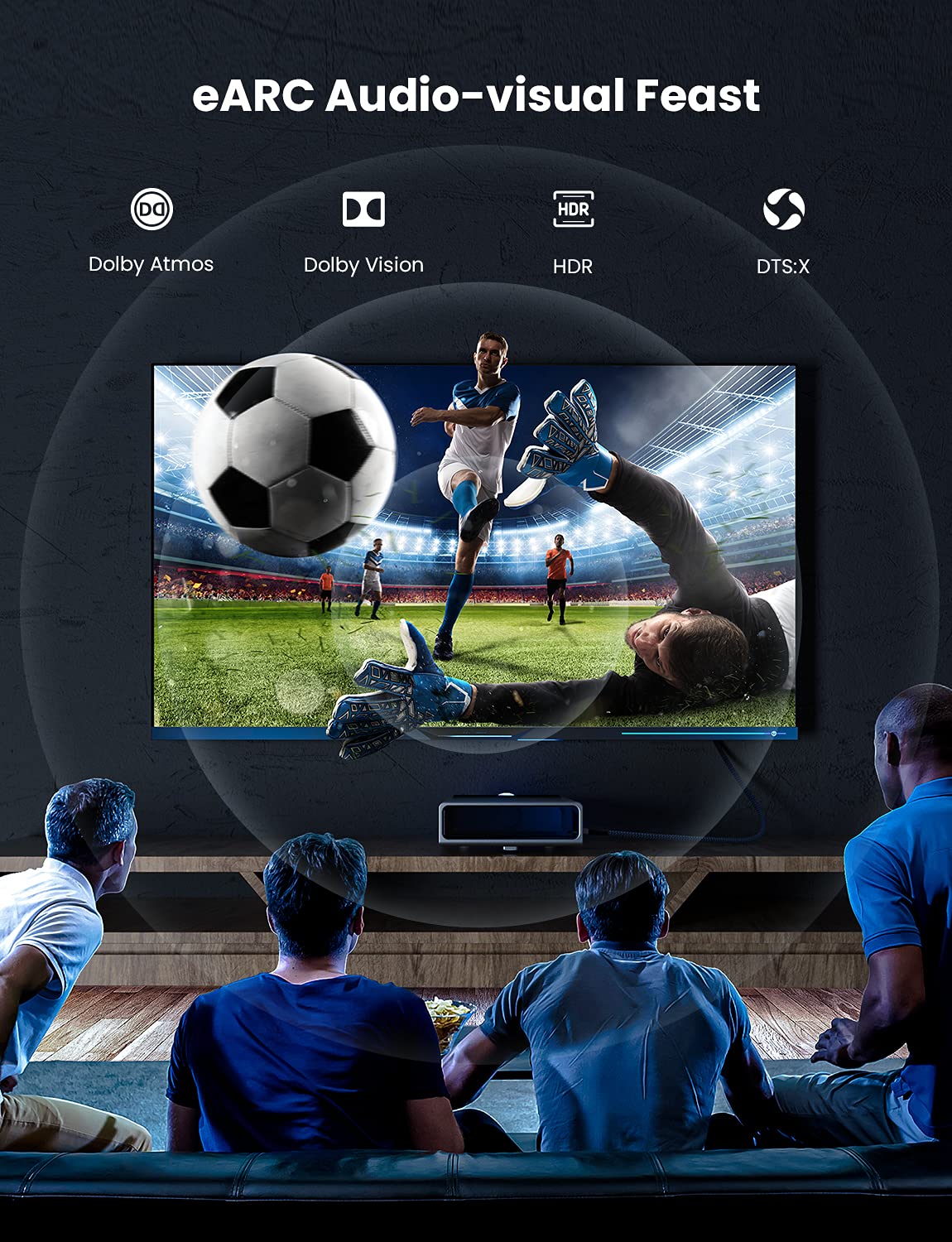 jojobnj Cavo HDMI da 0.5 m, cavo HDMI 48 Gbps ultra alta velocità 8 K@60 Hz 4 K@120 Hz,HDCP 2.2 e 2.3, DTS:X, HDR 10 compatibile con Roku TV/eARC /3D/PS4/PS5/HDTV/X-box/Blu-ray jojobnj Cavo HDMI da 0.5 m, cavo HDMI 48 Gbps ultra alta velocità 8 K@60 Hz 4 K@120 Hz,HDCP 2.2 e 2.3, DTS:X, HDR 10 compatibile con Roku TV/eARC /3D/PS4/PS5/HDTV/X-box/Blu-ray