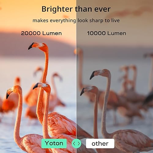 Miniatura 2 de YOTON Proyector Y9 Netflix con wifi y Bluetooth, proyector portátil 4K compatible con 20000 lúmenes con zoom, proyector de película actualizado 2024