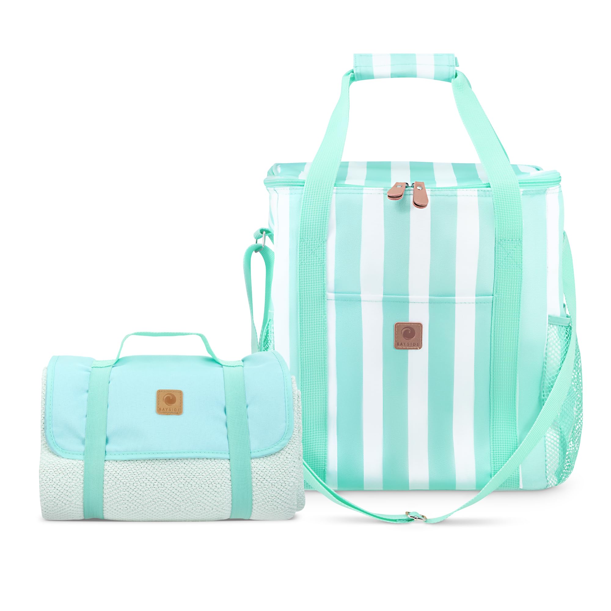Whitesands 20L Large Family Cool Bag Including Picnic Blanket, 150 x 135cm Rug, Spacious Outer Pockets