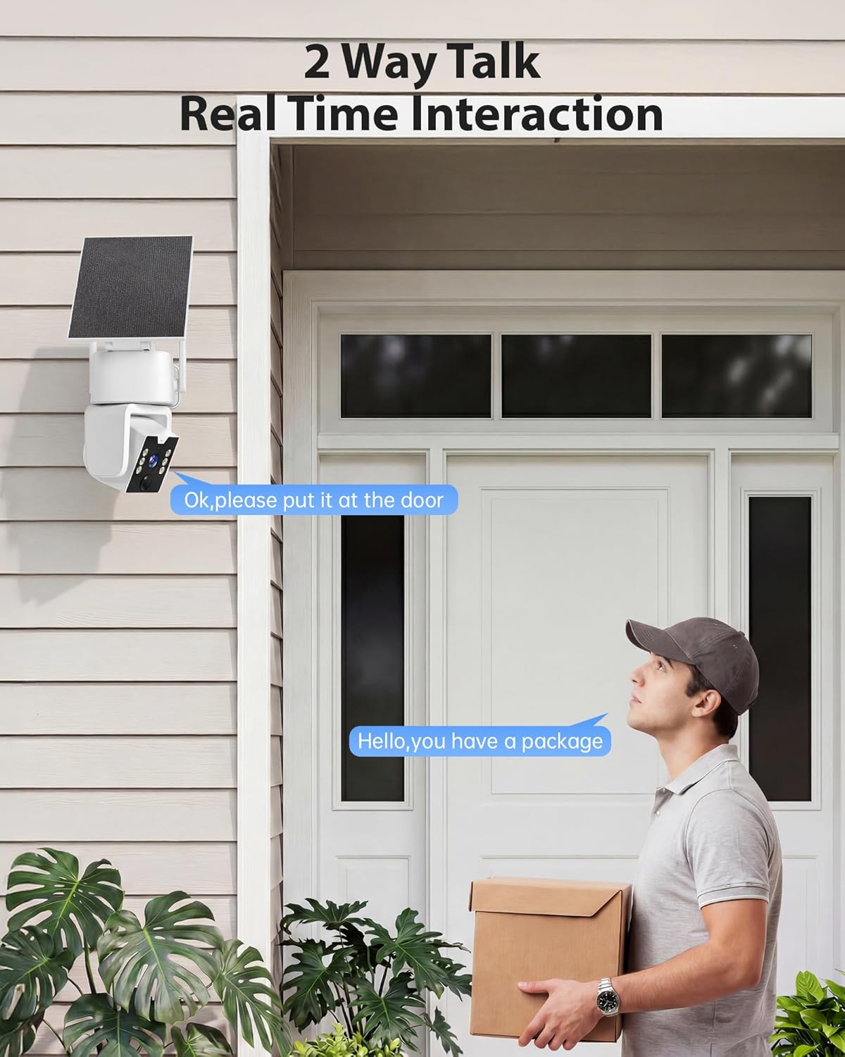 5G & 2.4G Wi-Fi Outdoor Camera Wireless,Solar Security Cameras Wireless Outdoor, 2K 360° PTZ Camera, Solar/Battery Powered, PIR Human Detection, Color Night Vision,Two-Way Voice Calling,Alexa
