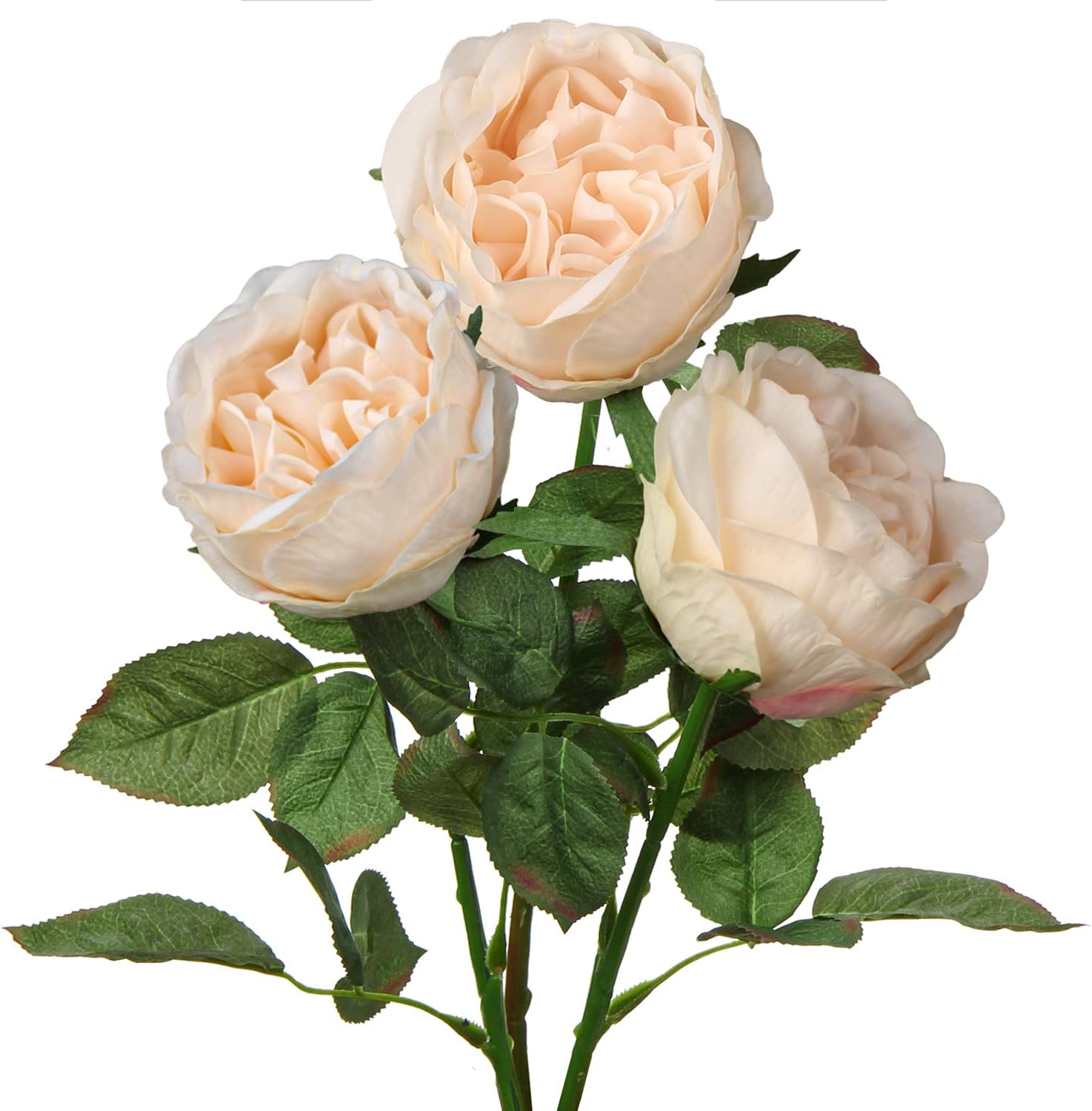 Cabbage Rose Flower Real Touch Peonies Long Stem Rose Faux Peony Flowers Realistic