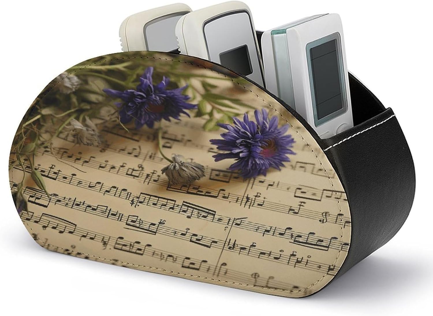 Music Sheet Remote Control Holder with 5 Compartments
