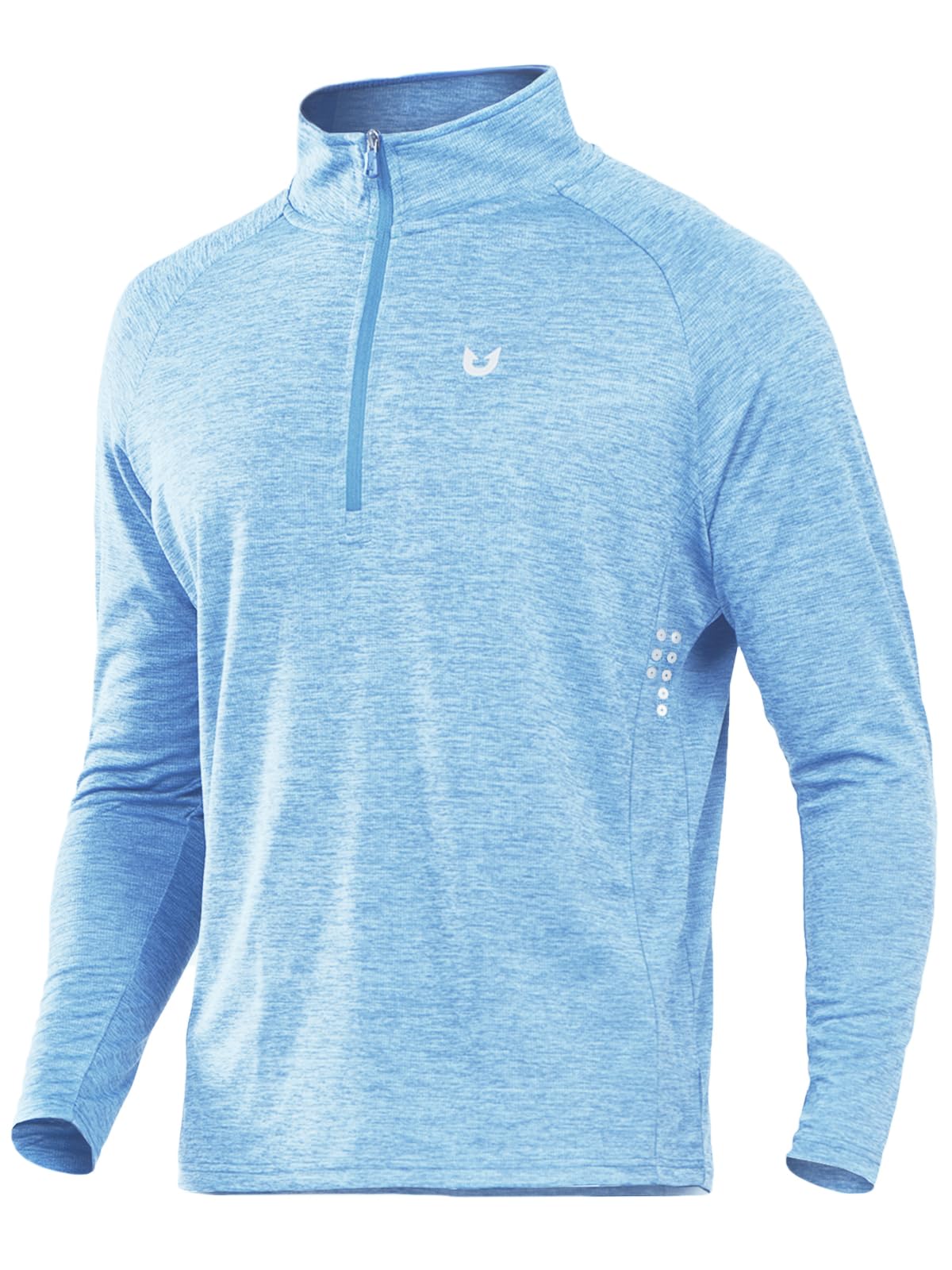 NORTHYARD Quarter Zip Pullover Men Running Shirt Long Sleeve Moisture Wicking Quick Dry Athletic Workout Shirts