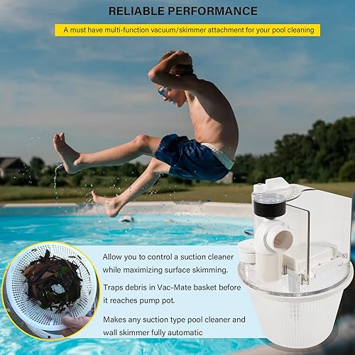 Miniatura 2 de Bzsunway Pieza de repuesto para R211100 Vac-Mate Caja dispensadora de limpiador de piscina multifunción Accesorio de desnatador de vacío para