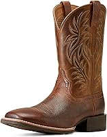 Vista 3 de Ariat Botas vaqueras deportivas con punta cuadrada ancha para hombre