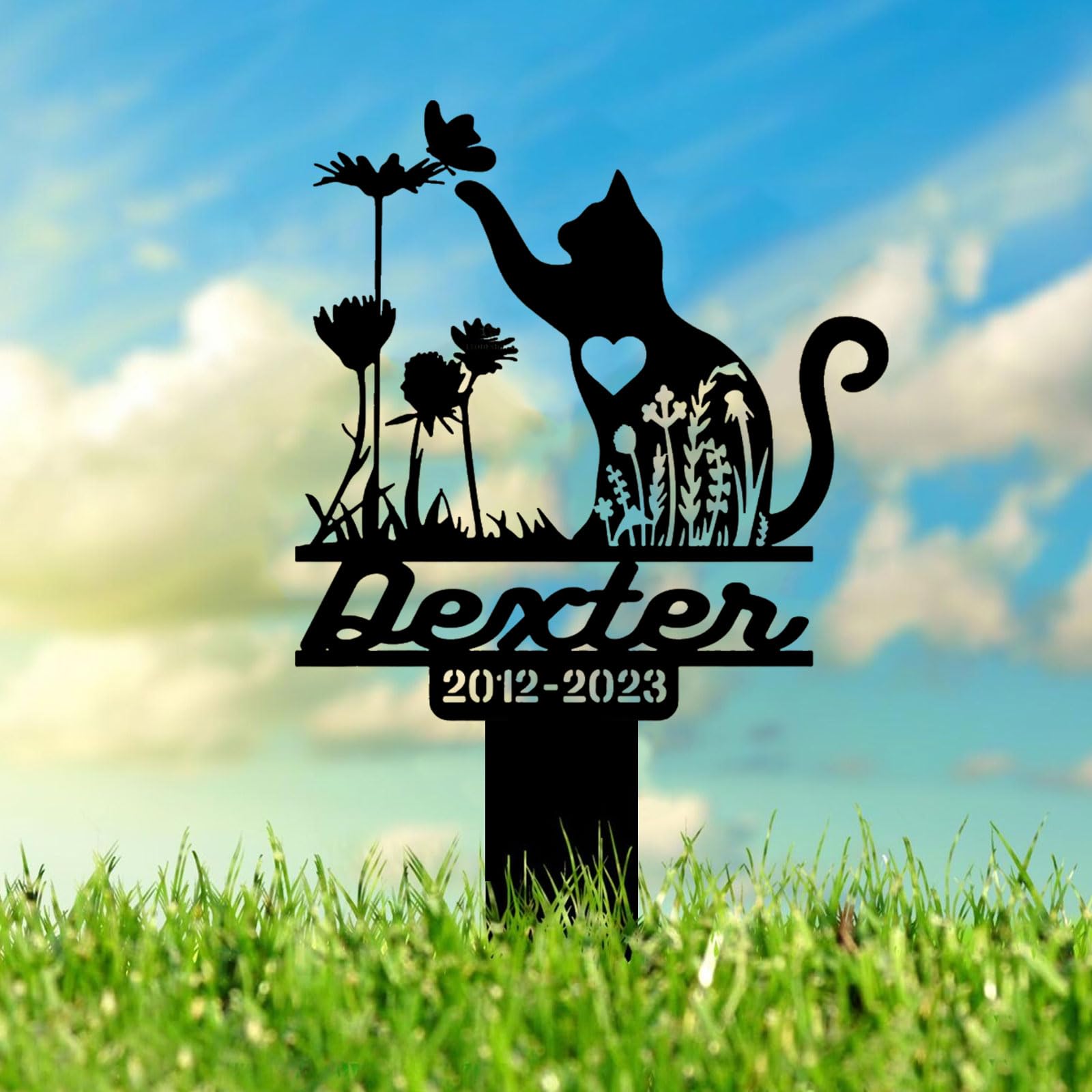 CCZUIML Pet Memorial Graves Markers for Dogs Cats,Dog Grave Markers Outdoor,Pet Tombstone,Gifts Graveyard Remembrance Graveside Burial Stake for Pet Owner