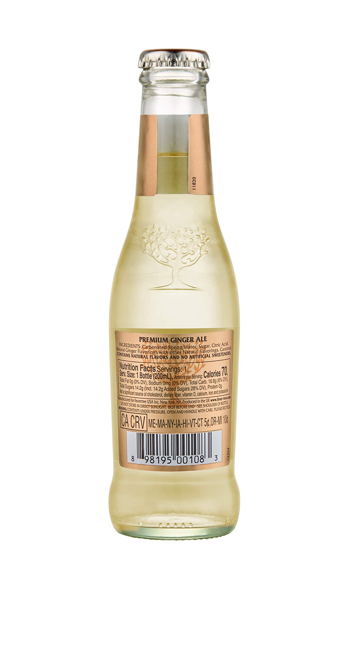FeverTree Premium Ginger Ale, No Artificial Sweeteners, Flavorings or